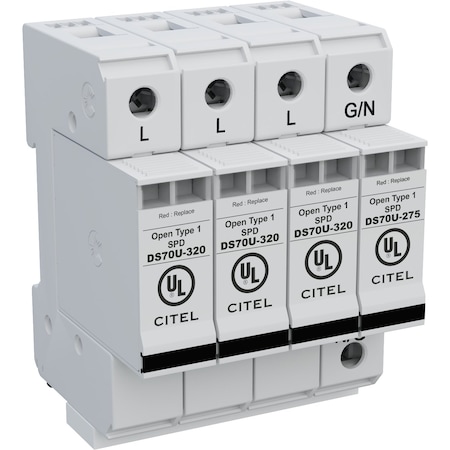Citel Surge Protection Device, 3 Phase, 230/400V, 4 Wires DS74US-230Y